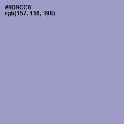 #9D9CC6 - Blue Bell Color Image