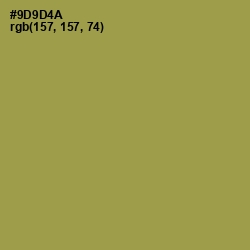 #9D9D4A - Barley Corn Color Image