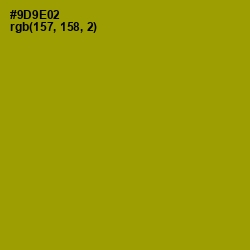 #9D9E02 - Reef Gold Color Image