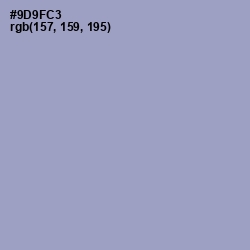 #9D9FC3 - Blue Bell Color Image