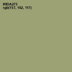 #9DA275 - Olivine Color Image
