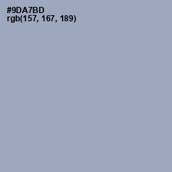 #9DA7BD - Gull Gray Color Image