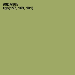 #9DA965 - Olivine Color Image