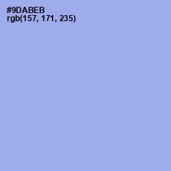 #9DABEB - Jordy Blue Color Image