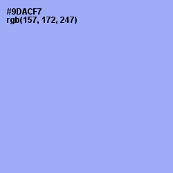 #9DACF7 - Jordy Blue Color Image
