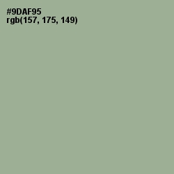 #9DAF95 - Sage Color Image