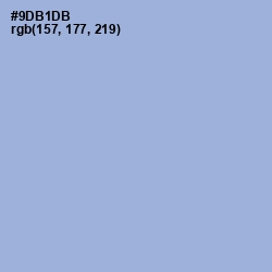 #9DB1DB - Rock Blue Color Image