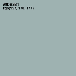 #9DB2B1 - Gull Gray Color Image