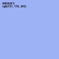 #9DB2F5 - Jordy Blue Color Image