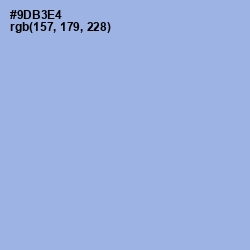 #9DB3E4 - Jordy Blue Color Image