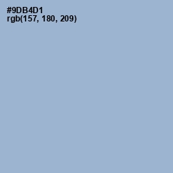 #9DB4D1 - Rock Blue Color Image