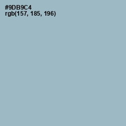 #9DB9C4 - Rock Blue Color Image