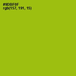 #9DBF0F - Citron Color Image