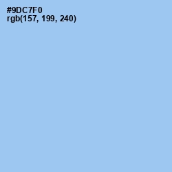 #9DC7F0 - Cornflower Color Image