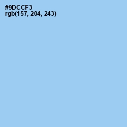 #9DCCF3 - Cornflower Color Image