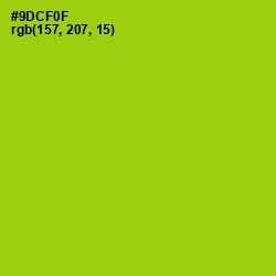 #9DCF0F - Pistachio Color Image