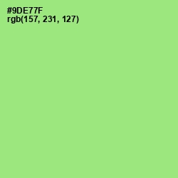 #9DE77F - Wild Willow Color Image