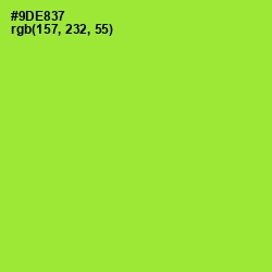 #9DE837 - Green Yellow Color Image