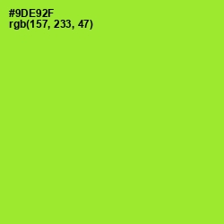 #9DE92F - Green Yellow Color Image