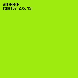 #9DEB0F - Inch Worm Color Image