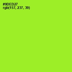 #9DED27 - Green Yellow Color Image