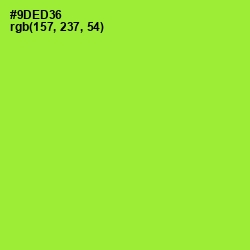 #9DED36 - Green Yellow Color Image
