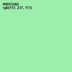 #9DEDAD - Celadon Color Image