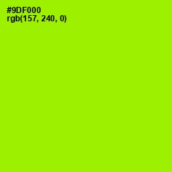 #9DF000 - Inch Worm Color Image