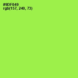 #9DF049 - Conifer Color Image