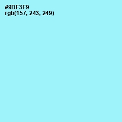 #9DF3F9 - Anakiwa Color Image