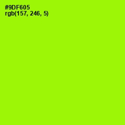 #9DF605 - Inch Worm Color Image