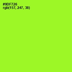 #9DF726 - Green Yellow Color Image