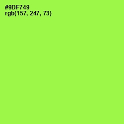 #9DF749 - Conifer Color Image