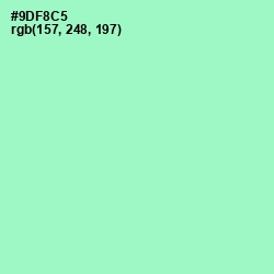 #9DF8C5 - Riptide Color Image