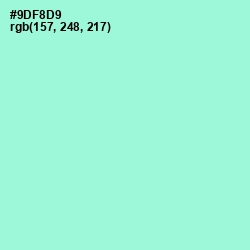 #9DF8D9 - Riptide Color Image