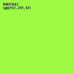 #9DFB43 - Conifer Color Image