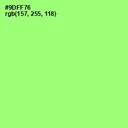 #9DFF76 - Conifer Color Image