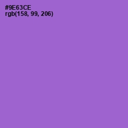 #9E63CE - Amethyst Color Image