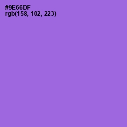 #9E66DF - Medium Purple Color Image