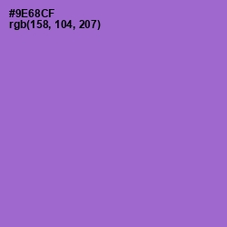 #9E68CF - Amethyst Color Image