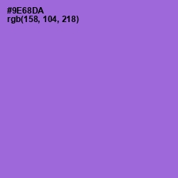 #9E68DA - Medium Purple Color Image