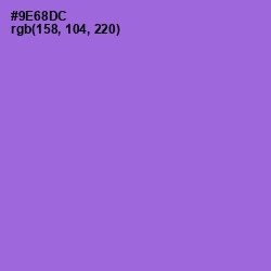#9E68DC - Medium Purple Color Image