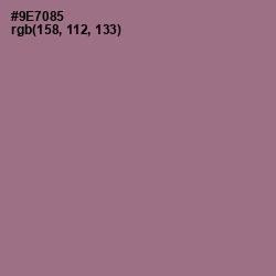 #9E7085 - Mountbatten Pink Color Image