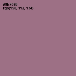 #9E7086 - Mountbatten Pink Color Image