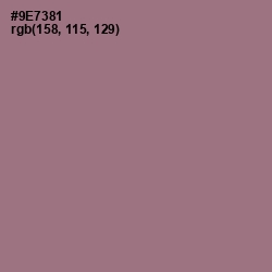 #9E7381 - Mountbatten Pink Color Image