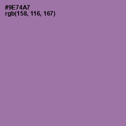 #9E74A7 - Wisteria Color Image