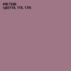 #9E7686 - Mountbatten Pink Color Image