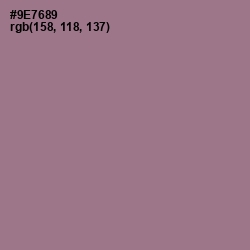#9E7689 - Mountbatten Pink Color Image
