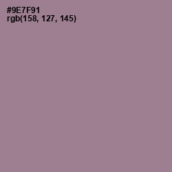 #9E7F91 - Mountbatten Pink Color Image