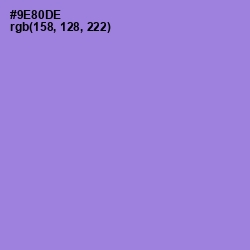 #9E80DE - Chetwode Blue Color Image